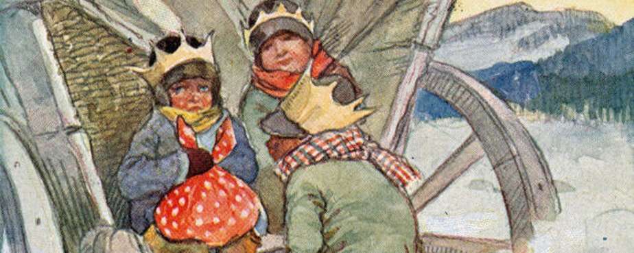 Na Tři krále, volba krále grošem v mazanci