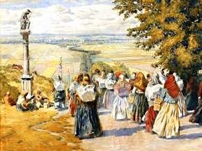 Adolf Kašpar, Pouť na kopečku.jpg