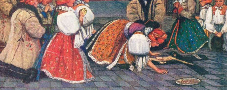 Líbání Pámbíčka, velkopáteční lidový obyčej