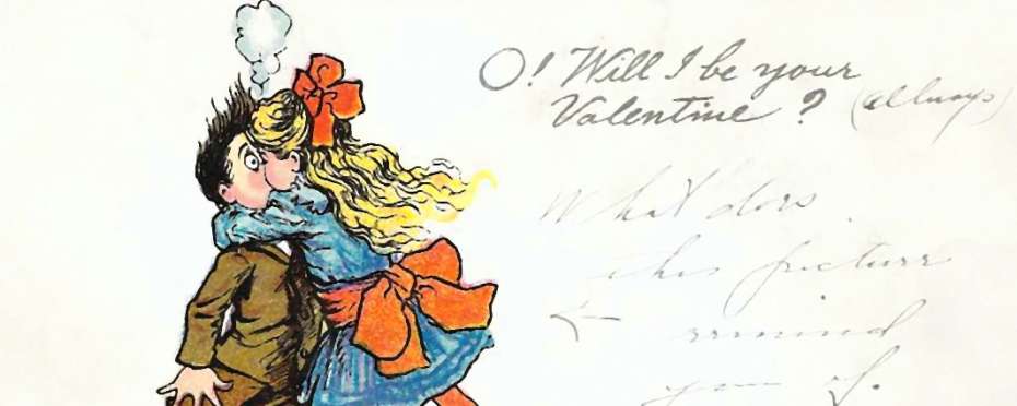 Valentýnská přání, historie z Anglie