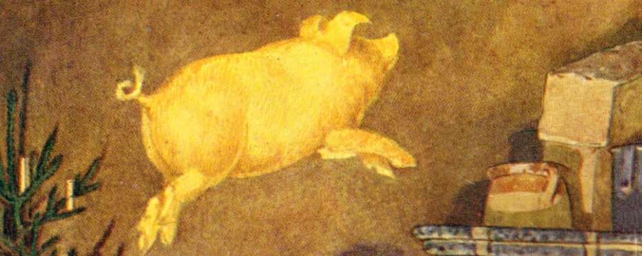 Zlaté prasátko jako odměna za půst, historie lidové tradice